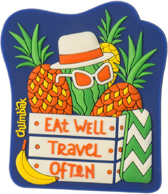 

Chumbak Tropical Fruit Basket Fridge Magnet Pack of 1(Multicolor)