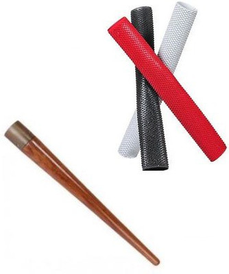 

kyachaiyea Three Bat Grip And One Bat Cone Set. WOODEN Bat Mallet