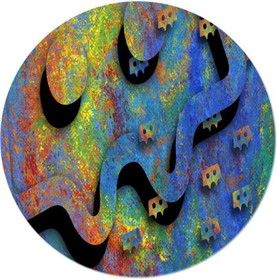 

Maison N Mode Shadow round Mouse Pad Mousepad(Multicolor)