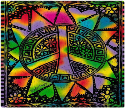 

Maison N Mode Heart Pattern Rectangle Mouse Pad Mousepad(Multicolor)