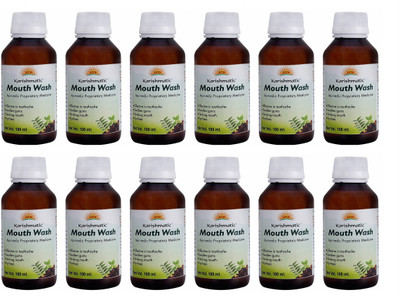 

Karishmatic Mouth Wash - Pack of 12 , 100ml each - Menthol(1200 ml)