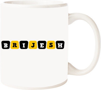 

Maison N Mode Brijesh Coffee Ceramic Mug(330 ml), Multicolor