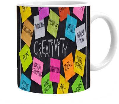 

Maison N Mode Creative Ideas Coffee Ceramic Mug(330 ml), Multicolor