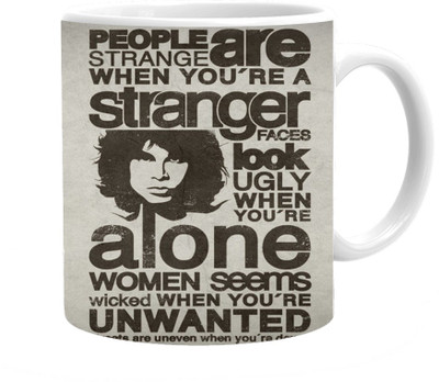 

Maison N Mode Strange People Coffee Ceramic Mug(330 ml), Multicolor