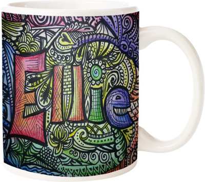 

Maison N Mode Ellie Coffee Ceramic Mug(330 ml), Multicolor