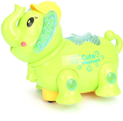 

Smiles Creation Elephant Automatic Rotating Toy, with flashing lights & Sound effects Toy for kids(Multicolor)