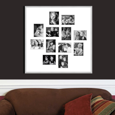 

Elegant Arts & Frames Metal Photo Frame(Silver, 12 Photos)