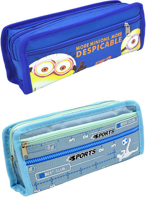 

Hrinkar Cartoon Printed Art Plastic Pencil Boxes(Set of 2, Multicolor)