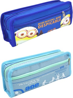 

Hrinkar Cartoon Printed Art Plastic Pencil Boxes(Set of 2, Multicolor)