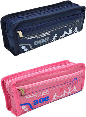 

Hrinkar Cartoon Printed Art Plastic Pencil Boxes(Set of 2, Multicolor)