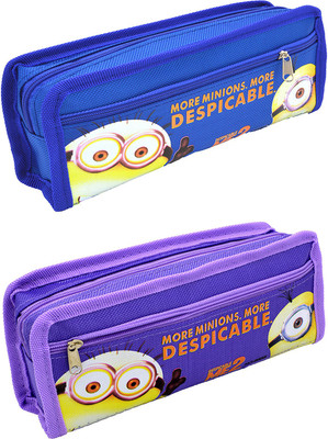 

Hrinkar Cartoon Printed Art Plastic Pencil Boxes(Set of 2, Multicolor)
