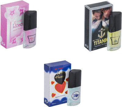 

My Tunes Combo Rose-Titanic-Younge Heart Blue Eau de Toilette - 60 ml(For Men & Women)