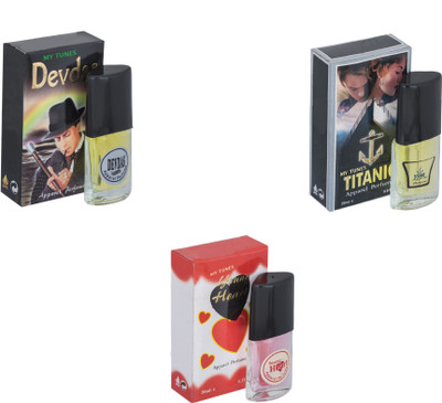 

My Tunes Combo Devdas-Titanic-Younge Heart Red Eau de Toilette - 60 ml(For Men & Women)