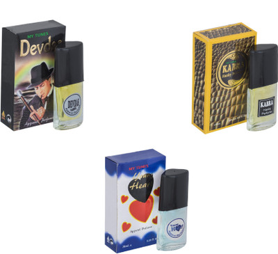 

My Tunes Combo Devdas-Kabra Yellow-Younge Heart Blue Eau de Toilette - 60 ml(For Men & Women)
