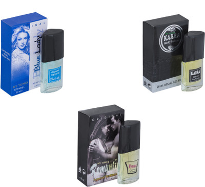 

My Tunes Combo Blue Lady-Kabra Black-Romantic Eau de Toilette - 60 ml(For Men & Women)