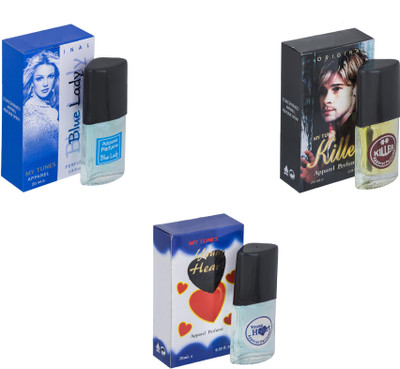 

My Tunes Combo Blue Lady-Killer-Younge Heart Blue Eau de Toilette - 60 ml(For Men & Women)