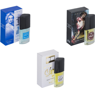 

My Tunes Combo Blue Lady-Killer-Silent Love Eau de Toilette - 60 ml(For Men & Women)