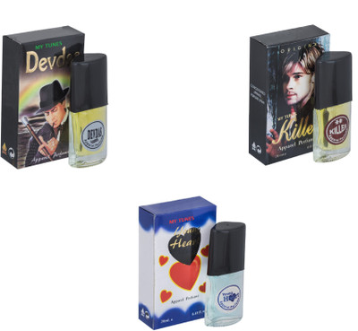 

My Tunes Combo Devdas-Killer-Younge Heart Blue Eau de Toilette - 60 ml(For Men & Women)