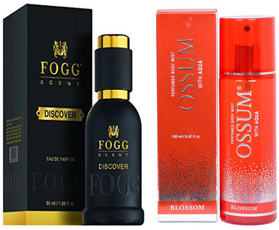 

Fogg COMBO PACK OF OSSUM BLOSSOM PERFUME 190 ml + FOGG DISCOVER PERFUME 50 ML Eau de Parfum - 10 ml(For Men & Women)