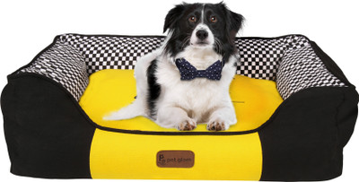 

Pet Glam Luxury Racing (for beagle indies boxers terriers bull dog) L Pet Bed(Black, Yellow)