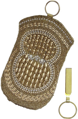 

ALAR Handmade Ethnic Mobile Pouch Mobile Pouch(Gold)