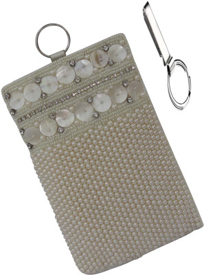 

ALAR Handmade Ethnic Mobile Pouch Mobile Pouch(White)