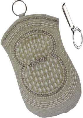 

ALAR Handmade Ethnic Mobile Pouch Mobile Pouch(White)