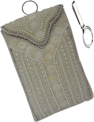 

ALAR Handmade Ethnic Mobile Pouch Mobile Pouch(White)