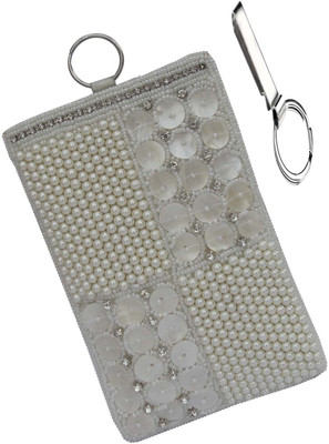 

ALAR Handmade Ethnic Mobile Pouch Mobile Pouch(White)