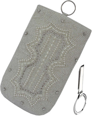 

ALAR Handmade Ethnic Mobile Pouch Mobile Pouch(White)