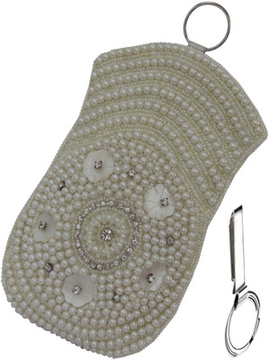 

ALAR Handmade Ethnic Mobile Pouch Mobile Pouch(White)