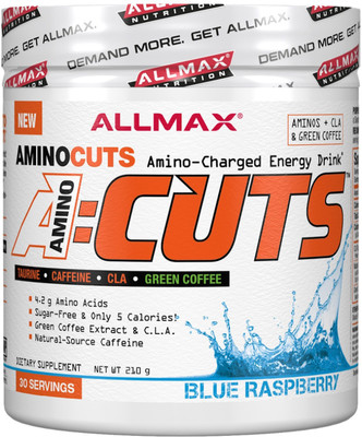 

ALLMAX NUTRITION A=Cuts Nutrition Drink(210 g, BLUE RASPBERRY Flavored)