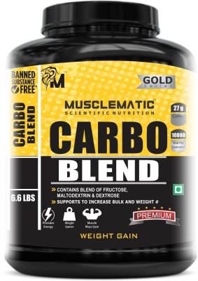 

Musclematic CARBO BLEND Weight Gainers/Mass Gainers(3 kg, Unflavored)