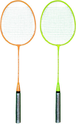 

Vector X Neon - Set of 2 (Neon Green + Neon Orange) Green, Orange Strung Badminton Racquet(G4 - 3.25 Inches, 350 g)