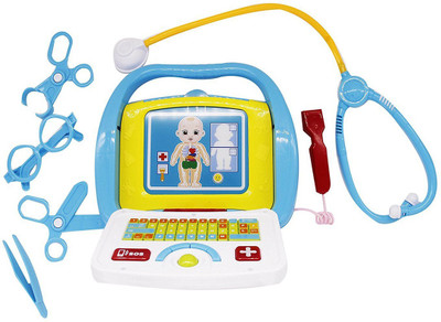 

Smiles Creation Doctor's Laptop role Play Set Toys For Kids