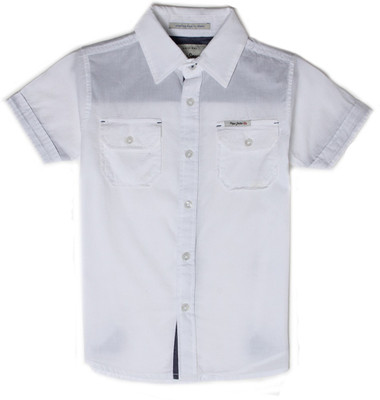 

Pepe Jeans Boys Solid Casual White Shirt