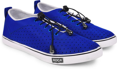 

Andrew Scott Men's Royal Blue Canvas Sneakers For Men(Blue