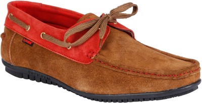 

Bachini Boat Shoes For Men(Red, Brown), Tan