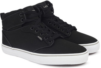 

Vans ATWOOD HI High Ankle Sneakers For Men(Black, (10oz canvas) black