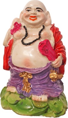 

Art N Hub Fengshui God Laughing Buddha Vastu Idol - Handicraft Decorative Home Décor God Figurine / Statue Gift item Decorative Showpiece - 11 cm(Earthenware, Multicolor)