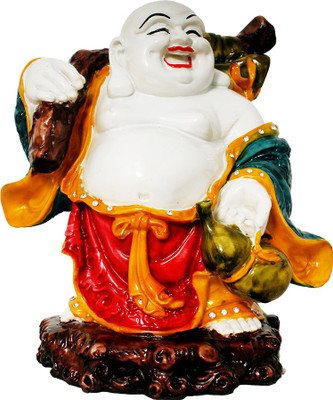 

Art N Hub Fengshui God Laughing Buddha Vastu Idol - Handicraft Decorative Home Décor God Figurine / Statue Gift item Decorative Showpiece - 24 cm(Earthenware, Multicolor)