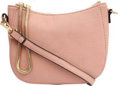 

Pepgirls Girls Casual Pink Leatherette Sling Bag