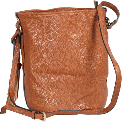 

Mary Anne Women Casual Brown Leatherette Sling Bag