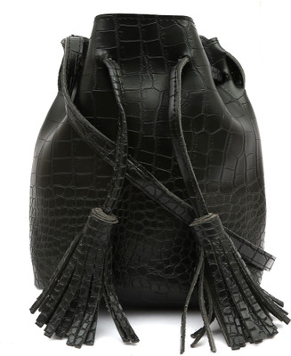 

Pepgirls Girls Casual Black Leatherette Sling Bag