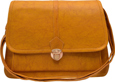 

tap fashion Women Formal Tan PU Sling Bag