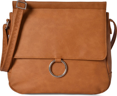 

Baggit Women Brown Leatherette Sling Bag