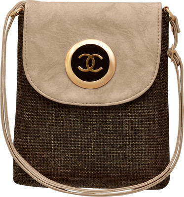 

tap fashion Women Casual Brown PU Sling Bag