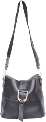 

Mary Anne Women Casual Black Leatherette Hand-held Bag