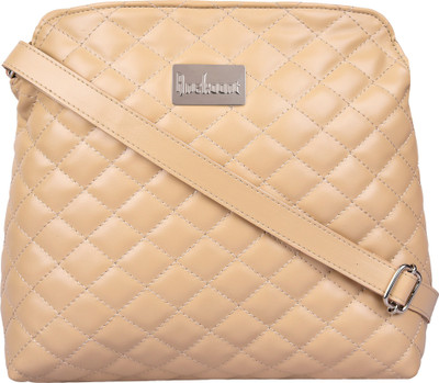 

Anekaant Women Formal Beige PU Sling Bag