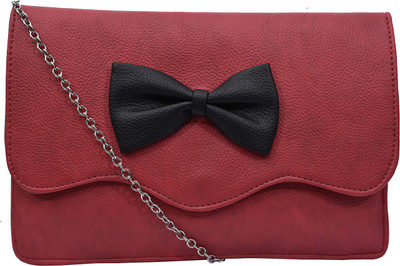 

Fristo Women Casual Maroon PU Sling Bag